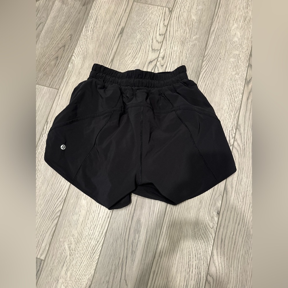 Black Lulu Lemon Track That 5” Shorts